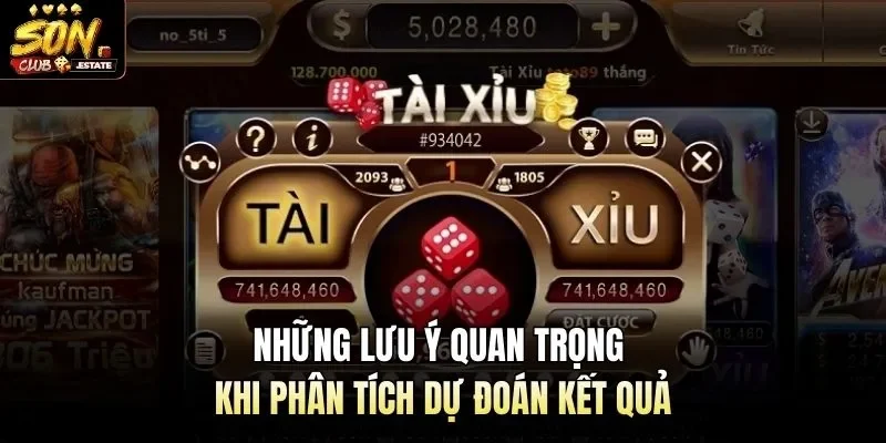 Những lưu ý quan trọng khi phân tích dự đoán kết quả